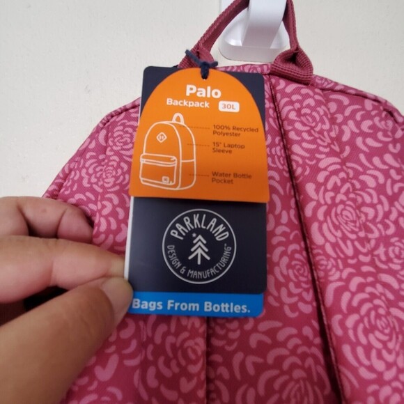 Parkland Meadow Backpack Desert Rose in color New With Tags Pink Laptop Pocket main image 7